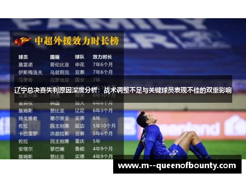 辽宁总决赛失利原因深度分析:战术调整不足与关键球员表现不佳的双重影响 辽宁总决赛失利原因深度分析:战术调整不足与关键球员表现不佳的双重影响